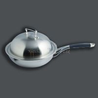 18/8 stainless steel 3-layers Chinese stainless cookware wok