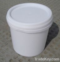 Sell 1L plastic round bucket with lid, plastic container, tub, barrel