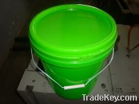 Sell 13L round plastic bucket with lid, tub, barrel, drum, container