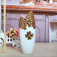 New Electroplating porcelain flower vase 02323