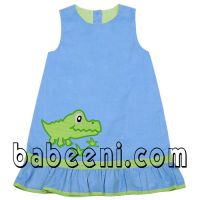 Sell applique clothing for baby girl with hand-smocked embroidery for