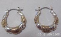 Sell two tone hoop  earring