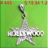 925 SILVER CHARM STAR HOLLYWOOD JEWELRY # 449 SC