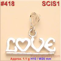 925 SILVER CHARM LOVE JEWELRY TOOLS # 418 S