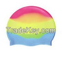 Multi-Color Silicone Swimming Cap