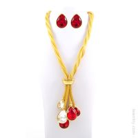 Teemtry Jewels: Wholesale high quality crystal drop costume necklace jewelry sets