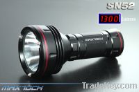 15W Sst50 1300LM 18650 Superbright Aluminum LED Flashlight (SN52)