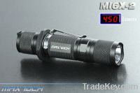 6W CREE Xml T6 450LM 18650 Superbright Aluminum LED Flashlight(MI6X-2)