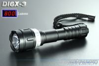 8W T6 800LM Diving 18650 Aluminum LED Flashlight (DI6X-3)