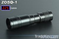 3W CREE Q5 225LM Zoom Cr123 Aluminum LED Flashlights (ZO5Q-1)