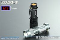 3W CREE Q5 125LM Zoom AA Aluminum LED Flashlights (ZO5Q-2)