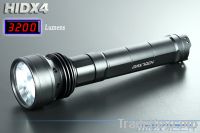 HID 3200lm Superbright Aluminum Flashlight (HIDX4)