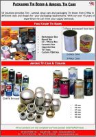 TIN CANS, TIN BOXES FOR CANNED FOOD & NON-FOOD ITEMS