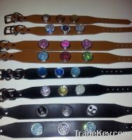 Sell leather dog collars with diamond dog leashes pet products