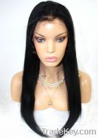 Sell 100% human hair full lace wig