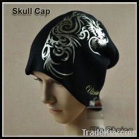 Wholesale 15pcs/lot Dragon-Printed Black Beanies Hat/ Skull Caps/ Wint