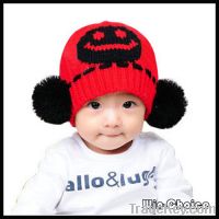 A-Quality Cute Baby Beanies/ Winter Hat/ Knitted Hat with 2 balls