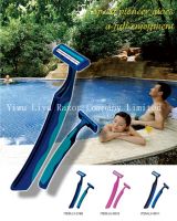 Sell Lengthen Wave Handle Twin Blade Disposable Razor (LY-2160 )