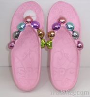 Sell colorful beads flip-flops
