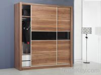 Modern Melamine Walnut Wardrobe