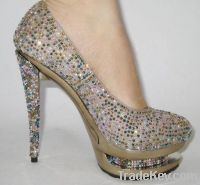 crystal summer high heel shoes