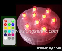 Sell Remote Submersible LED Light--9 LED RGB