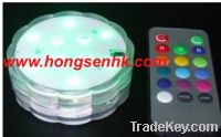 Sell Submersible LED light base with remote control --LD10-multicolor