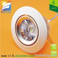 6W D70 COB No Driver LED  Downlight