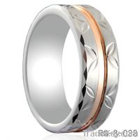 Rose Gold Plated Tungsten rings