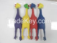 latex rubber dog toy, christmas chicken, pet dog toys with squeaker