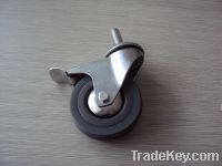 Gray rubber caster  N121xxxDB