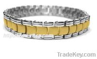 Sell NEW FASHION gold plating magnetic crystal stainlesssteel bracelet