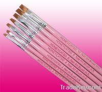 7 Styles Pink Colors Nail  Art Brush