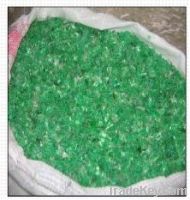 Sell green PET flakes