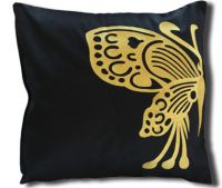 Butterfly gold high quality cotton cushion cover