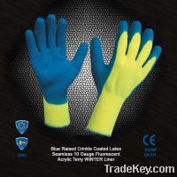 Sell Blue Raised Crinkle Coated Latex 10 Gauge Fluorescent Acrylic Ter