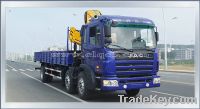 Sell HFC Small three axles Truck with loading Crane