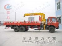 Sell dongfeng truck with crane RHD