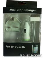 iPhone/iPod 3in1 charger kit(UK Standard)