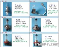 Sell halogen bulbs, H1, H3, H4, H7, H8, H11