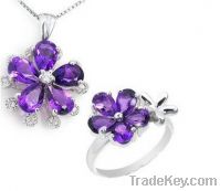 Sell  gemstone jewelry set fashion jewellery set