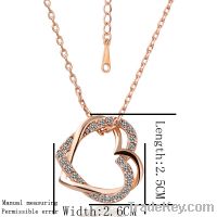 Sell brass  heart pendant necklace  jewellery fashion