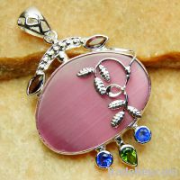 Sell semi-precious stone Jewelry stone pendant necklace
