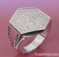 Sell 925 sterling silver ring with zircon fashion ring