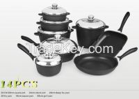 Aluminum ceramic non-stick cookware set