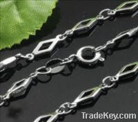 Hand made copper alloy chain necklace
