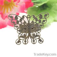 antique copper plating butterfly ring