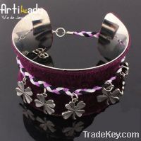 antic silver bangles bracelet with lint style