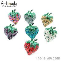 Sell crystal strawberry rings