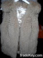 ivory fox fur coat